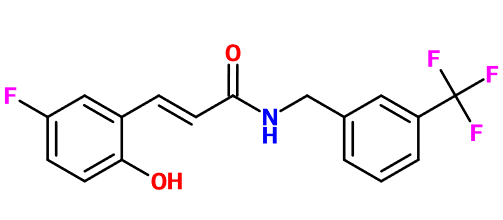 (image for) MC080071 (2E)-3-(5-Fluoro-2-hydroxyphenyl)-N-{[3-(trifluoromethyl)phenyl]methyl}prop-2-enamide